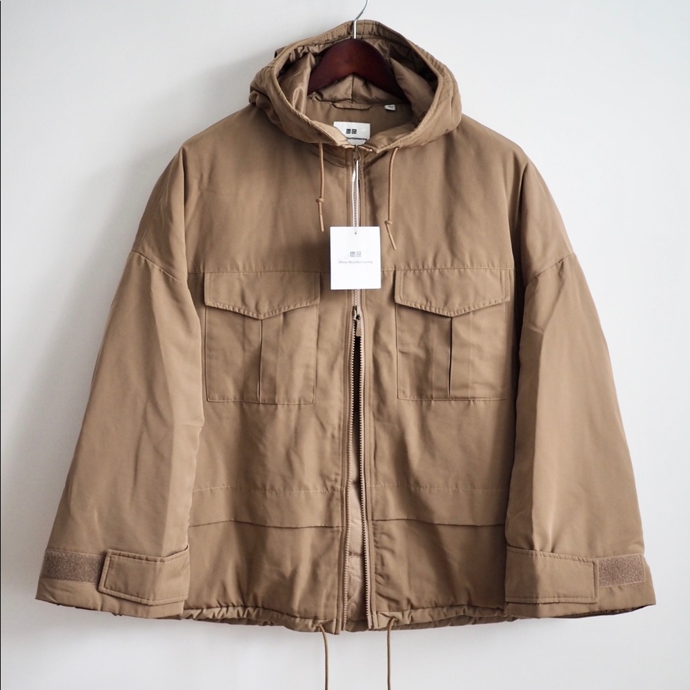 White mountaineering oversized down parka hybrid jacket NEW - Picture 10 of 14
